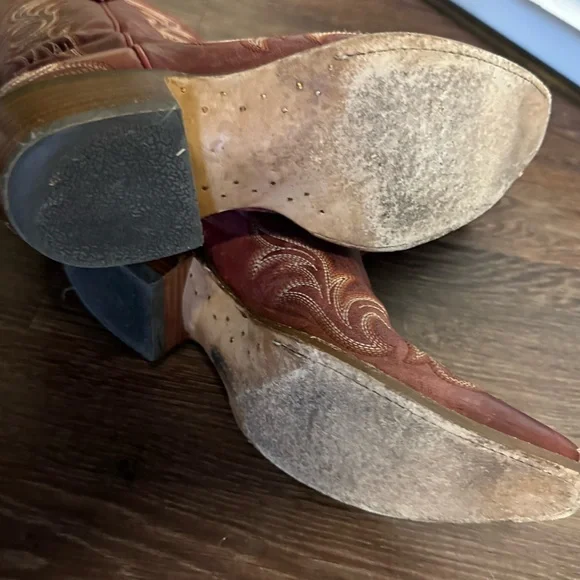 Ariat Hazen Western Boots Red 9B - Picture 8 of 9